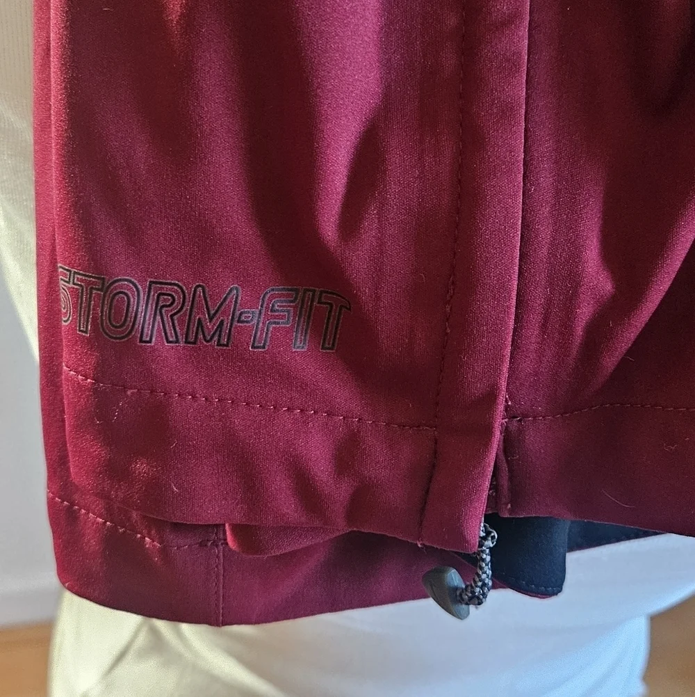 Nike Golf Storm Fit Short Sleeve 1/4 Zip Windbreaker Jacket Mens M/Wmn's L  Red